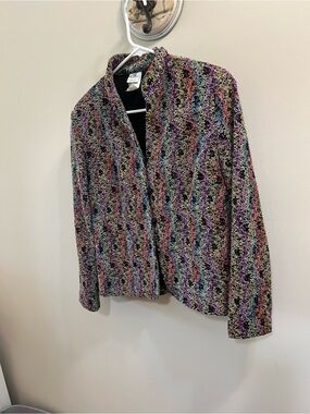 WillI of California Colorful Multicolor Textured Jacket Size 6 Vintage